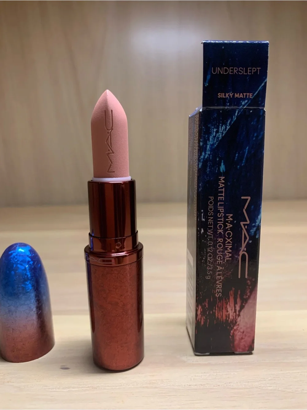 MAC Cosmetics Underslept Silky Matte Lipstick — Nude Pink